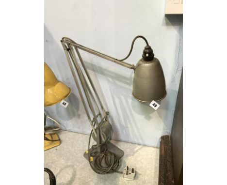 An industrial Hadrill and Horstmann of London grey angle counter poise lamp