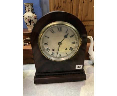 A mahogany bracket clock