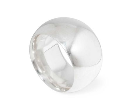 Georg Jensen: A large bangle of plain polished design, stamped 925 S, makers mark, DENMARK 381Dimensions:Internal diameter: 6