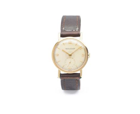 Two mid 20th century wristwatches comprising a Jaeger-LeCoultre 9ct gold wristwatch, signed JLC manual wind movement, signed 