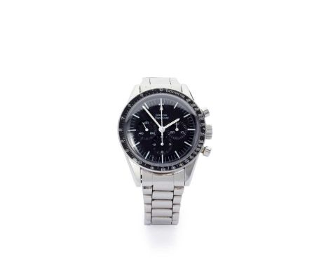 Omega: a pre-moon Speedmaster wristwatch Speedmaster model 105.003-65 'Ed White,' c.1966 from serial number, stainless steel 
