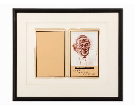   R.B. Kitaj (1887-1948), W.H. Auden, Farbserigrafie, 1969 Ronald Brooks Kitaj (*1887-1948) – US-amerikanischer Maler, Grafik