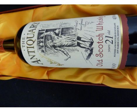 Collectors Item - J W Hardie Ltd, Edinburgh, The Antiquary, Old Scotch Whisky, 21 years old, 70cl bottle, in Gordon &amp; Mac