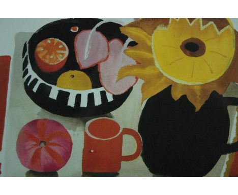 Mary Fedden. Orange Mug. Lithograph. Signed and numbered. Edition of 550. Framed and glazed. H.32 W.36 cm. 