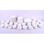 A Villeroy & Boch embossed porcelain part combination service