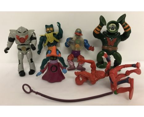A group of 6 early 1980's Mattel, Masters of the Universe 5" action figures. Comprising: Orko (complete with hat and rip cord
