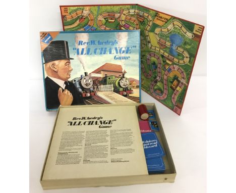 A Thomas The Tank Engine: Rev. W. Awdry's "All Change" board game by Whitman, 1974.