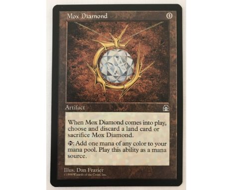 "Mox Diamond" Magic the Gathering Trading Card - Stronghold Set. 1998 MtG.