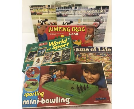 6 x 1970's-80's vintage board games. Comprising: 1978 MB Games Game of Life, complete and in good used condition; 2 x 1985 Bo