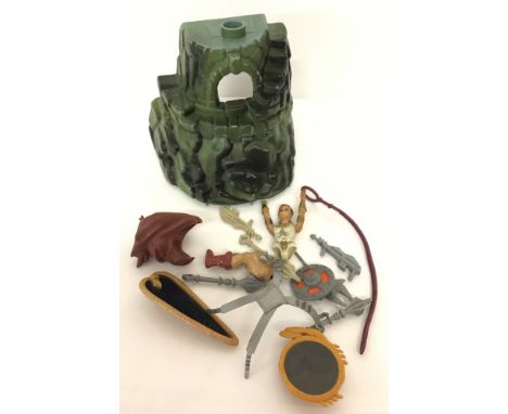 A small collection of 1980's Mattel, Masters of the Universe weapons, shields, parts &amp; accessories.To include: Battle Cat
