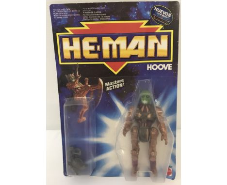 A 1990 Mattel blister packed unopened He-Man Hoove Action figure. Masters of the Universe stubborn, mule-minded mutant with b