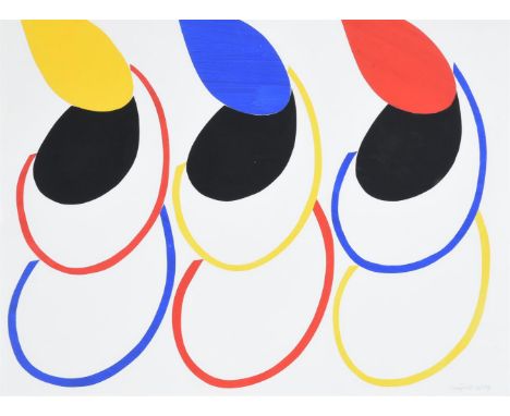 λ TERRY FROST (BRITISH 1915-2003)SUSPENDED FORMS  Acrylic and collageSigned and dated 84 (lower right); further signed, title