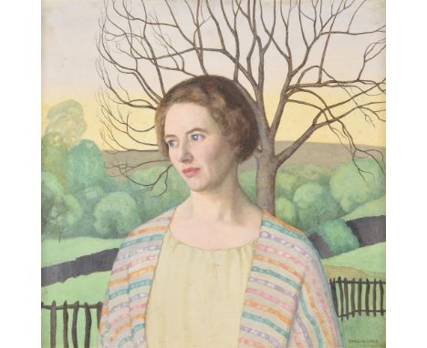 EVELYN GRACE INCE (BRITISH 1886-1941)PORTRAIT OF DOROTHEA 'BAY' MACGLAGANTemperaSigned (lower right); titled and inscribed (v