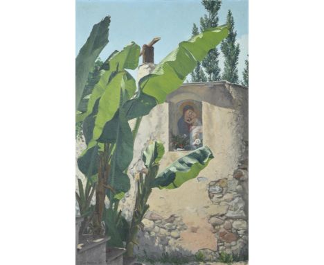 λ ELIOT HODGKIN (BRITISH 1905-1987)IN THE TICINO, SWITZERLANDOil on canvas Signed and dated 50 (lower left)76.5 x 51cm (30 x 