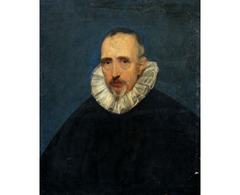MANNER OF EL GRECO, PORTRAIT OF A BEARDED GENTLEMAN WEARING A WHITE RUFF, oil on canvas, unframed. 76cm by 63.5cm