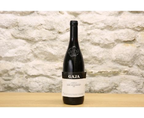 1 BOTTLE GAJA ESTATE SORI SAN LORENZO BARBARESCO VINTAGE 1986 (2 cms), Bottle No. 04265This lot is cellared offsite. Please c