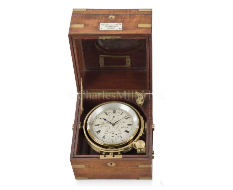 Ø A TWO-DAY MARINE CHRONOMETER BY A. JOHANSEN &amp; CO., LONDON, 1899the 4in. silvered dial signed as per title and numbered 