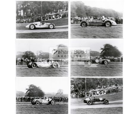 1938 Donington Grand Prix photographic prints,14 later digital prints from period trackside action photographs, each 6 by 8in
