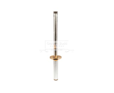Sarajevo 1984 Winter Olympic Games bearer's torch,manufactured by Nippon K. under the supervision of Mizuno Corp, stainless s