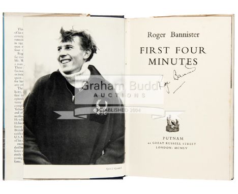 Roger Bannister signed copy of his book "First Four Minutes",first edition with d/j, signed in ink to the title page, 8vo., P
