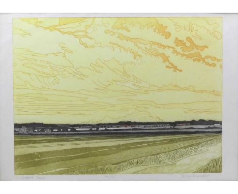 John Brunsdon (1933-2014) - Suffolk Scene, etching and aquatint, signed and numbered '104/125' in pencil to the margin, visib