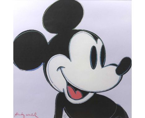 After Andy Warhol - Mickey Mouse, offset lithograph, numbered '1702/2400' in pencil, visible sheet 59 x 59cm
