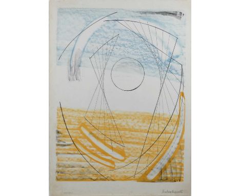 § Dame Barbara Hepworth (1903-1975) - Genesis (1969), lithograph in colours, signed in pencil lower right, inscribed 'artists