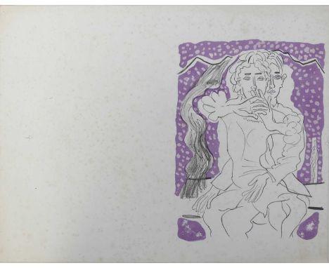 Ceri Richards (1903-1971) - The Story Lost in the Snow, lithograph in colours, 1971, printed at Curwen Studios, unframed, she