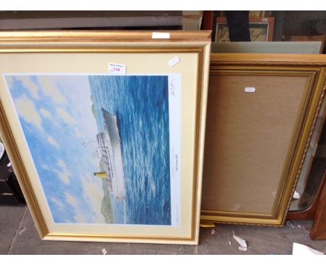 SIGNED PRINT AND ANOTHER  H 53cm