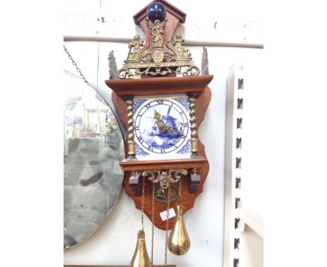 DUTCH STYLE WALL CLOCK, 66CM     R