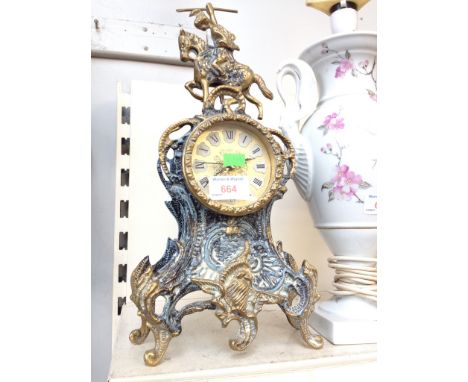 ORNATE MANTEL CLOCK 39CM      G5