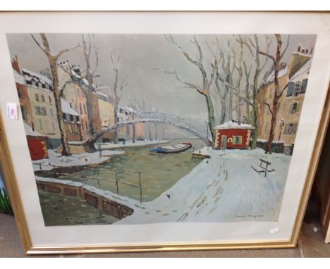 SIGNED PRINT JACUES BOUYIAM.?   T