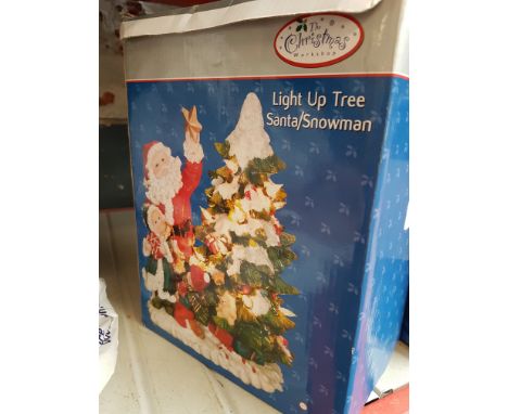 LIGHT UP TREE SANTA/ SNOWMAN