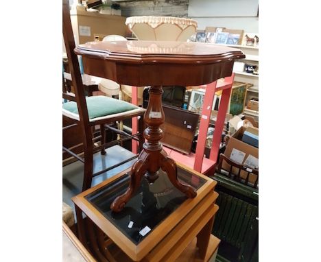 AN ITALIAN STYLE TRIPOD TABLE AND ANOTHER