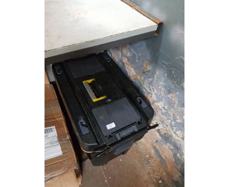 WHEELY TOOL/ FISHING BOX WITH VHS VIDEO CASSETTES