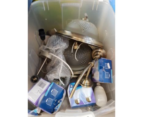 BOX OF LIGHT FITTINGS
