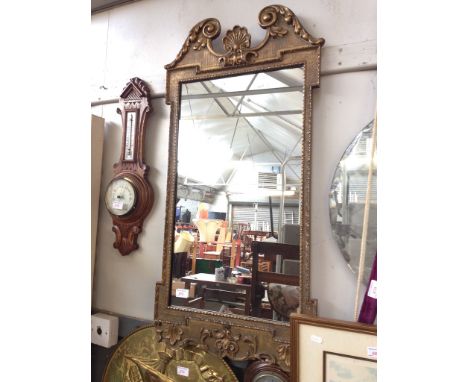 GEORGIAN STYLE GOLD MIRROR, H94CM     R