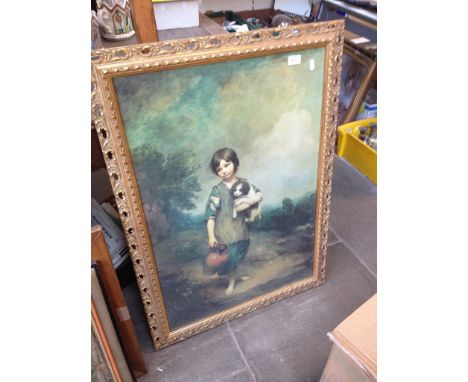 GOLD FRAMED PRINT H92cm   R