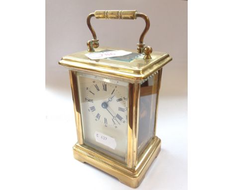 BRASS CARRIAGE CLOCK     C