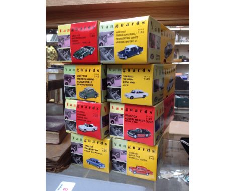 EIGHT VANGUARD BOXED MODEL CARS    C