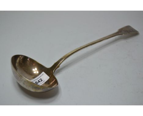 George III silver Fiddle pattern punch ladle, 7oz t 