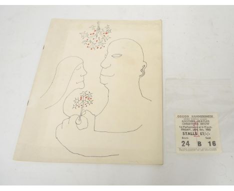 ' Another Beatles Christmas Show programme ' with ticket January 8th 1965 