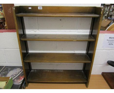 Oak book shelf - Dimensions H=91cm W=77cm D=22cm