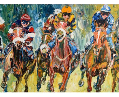Liam O'Neill (b.1954) Turning for Home  oil on canvas  signed lower right  76¼ x 102cm (30 x 40in)  Green Lane Gallery, Dingl