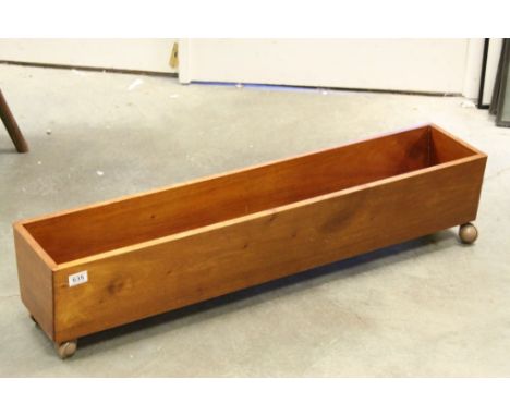 Retro Teak Plant Trough, 106cms long