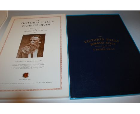 BAINES Thomas, The Victoria Falls Zambesi River sketched on the spot... 1862, Bulawayo, Rhodesia Reprint Library 1969, large 