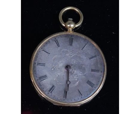 Jean-Francois Vautte & CCE of Geneva yellow metal cased gents open faced pocket watch, having silvered dial, keywind movement