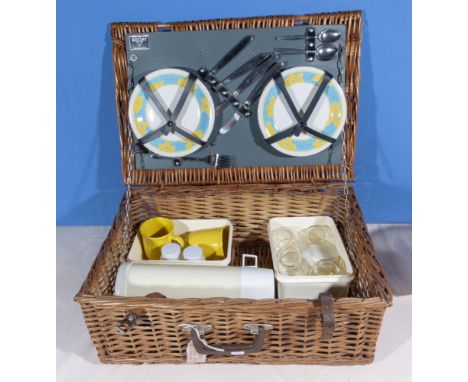 A vintage Antler picnic hamper
