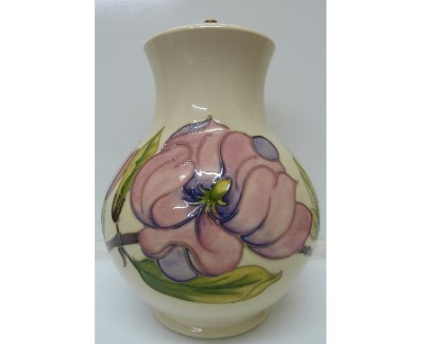 A Moorcroft lamp base, height 25.5cm