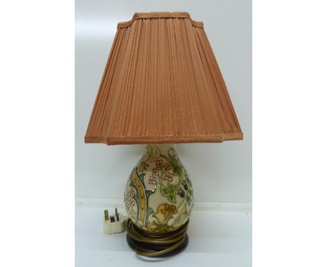 A Moorcroft table lamp